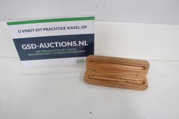 Afbeelding van Houten ING Balpen in Houten Etui'