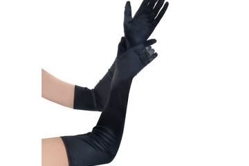 Afbeelding van Handschoenen lang - zwart - 55cm