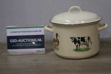 Afbeelding van Vintage Emaillen Kookpot van Le Chef'