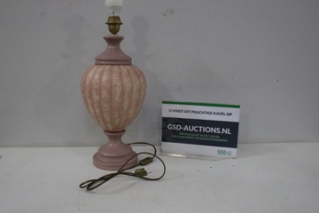 Afbeelding van Vintage Roze Keramische Tafellamp