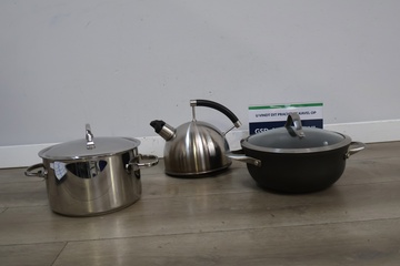 Afbeelding van Mix van 1 Fluitketel & 1 Kookpan & 1 Braadpan
