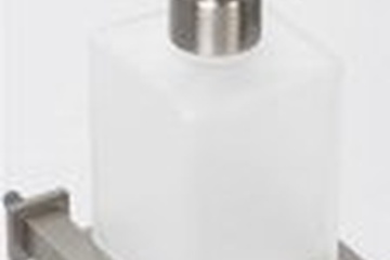 Afbeelding van 4 x Plieger Zeepdispenser Cube Inox (matglas)