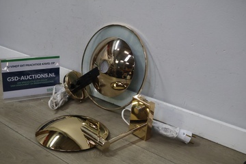 Afbeelding van Goudkleurige wandlampen 2 stuks