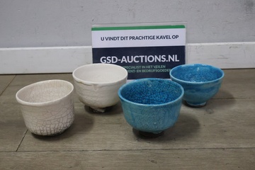 Afbeelding van Aardewerk Schaaltjes 4 stuks