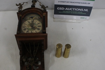 Afbeelding van Wuba Wandklok - Met Maanstand en Schilderwerk