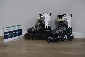 Afbeelding van Paar Zwart/Witte Firefly Skeelers (Maat 37-40)