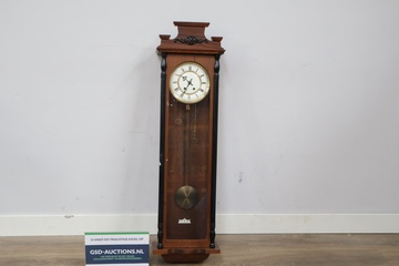 Afbeelding van Antieke houten regulator klok