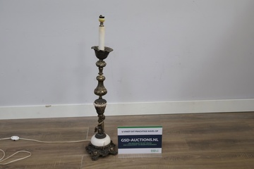 Afbeelding van Vintage Bronzen Vloerlamp
