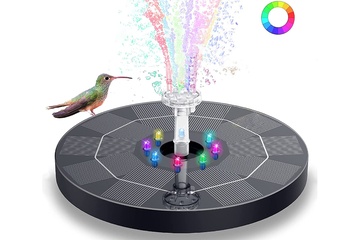 Afbeelding van Solar fontein - met led verlichting - 16cm