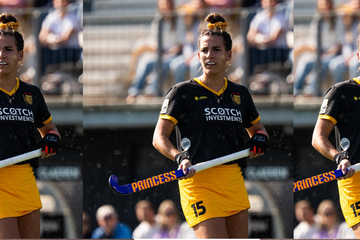 Afbeelding van Gesigneerde hockeystick van Olympisch Kampioen Frédérique Matla en ticket voor WK Hockey Dames 2026 (2 personen)