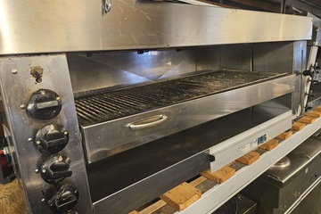 Afbeelding van 6 brander pita grill gas 129x45cm