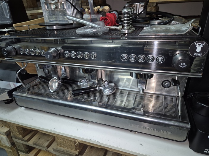 Ibertal espressomachine met koffiemolen