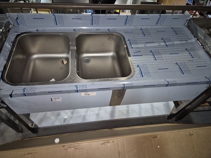 Dubbele wasbak meubel nieuw