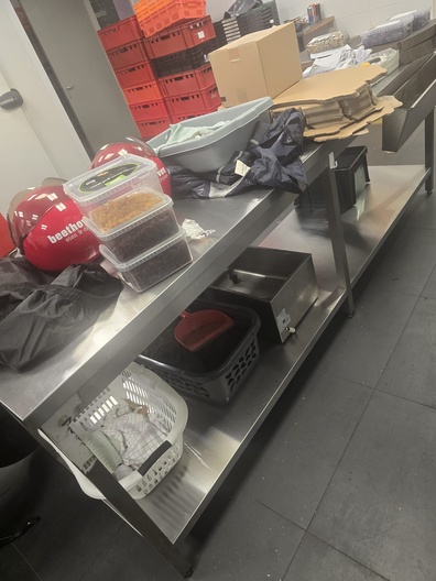 Werkbank rvs 260x70 cm