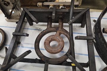 Afbeelding van wokbrander vierkant 35x35cm