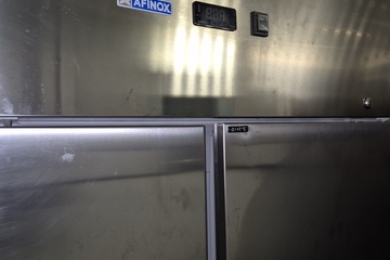 Afbeelding van rvs koelkast dubbeldeurs Afinox