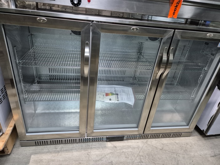 RVS 3 drs bardisplay nieuw