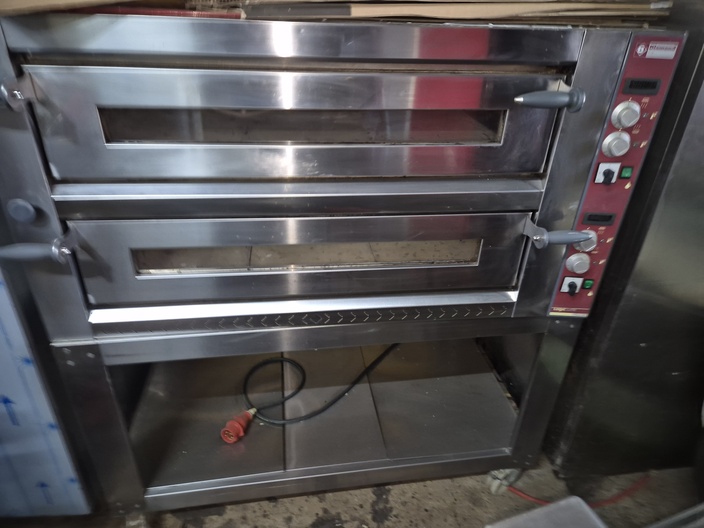 Brede dubbele elektrische pizzaoven Diamond LP M 12L