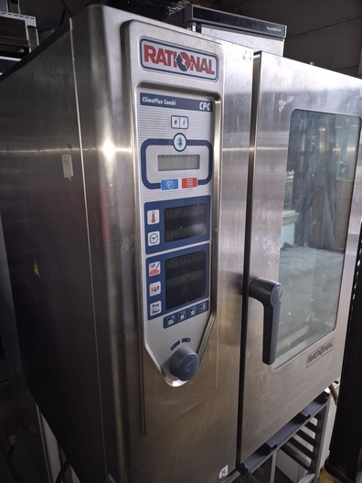 Combisteamer Rational CPC101 elektrisch 10 plaats op onderstel