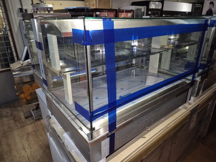 WIHA snack-counter inbouw koelvitrine nieuw 107 cm