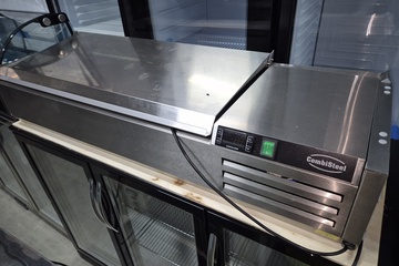 Afbeelding van rvs deksel opzetvitrine nieuw