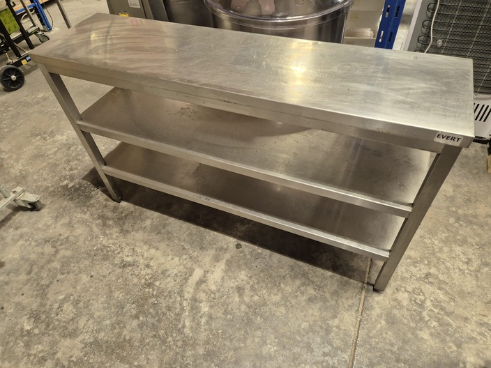 rvs werktafel 150 cm