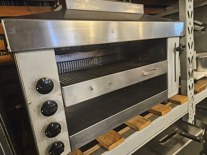 4 brander pita grill gas 96x45cm