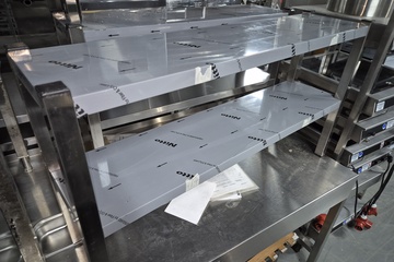 Afbeelding van rvs opzet stelling 120 cm nieuw