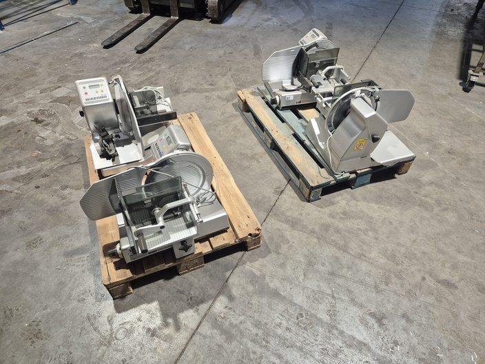 Bizerba snijmachines partij 4 stuks