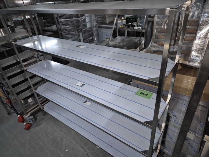 Nieuwe rvs rek 5 niveaus