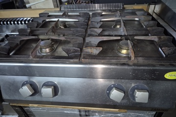 Afbeelding van 4 pits gasfornuis tafelmodel Zanussi