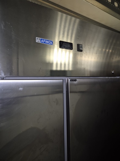 rvs koelkast dubbeldeurs Afinox