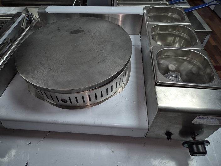 Gas pannenkoekmachine nieuw