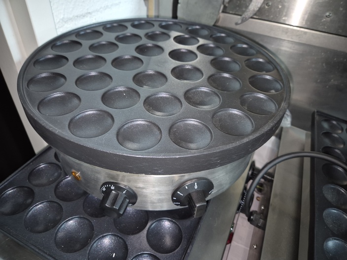 Ronde poffertjesplaat nieuw