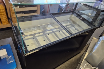 Afbeelding van Zwarte schepijsvitrine 10 baks