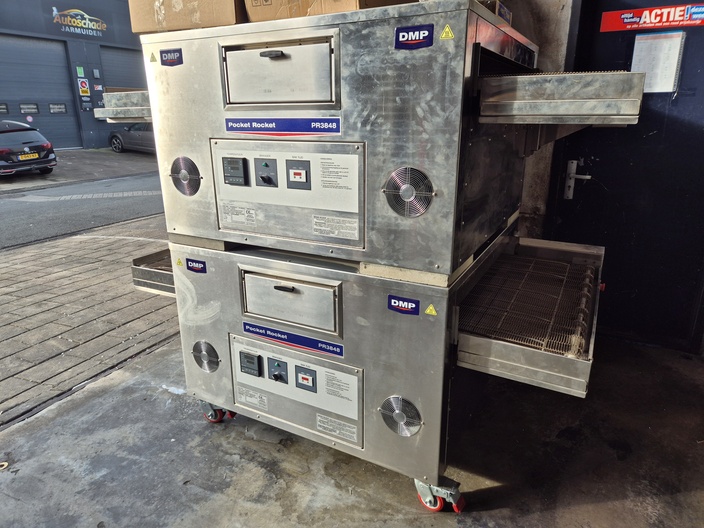 Dubbele DMP pocket rocket conveyor gas pizza ovens