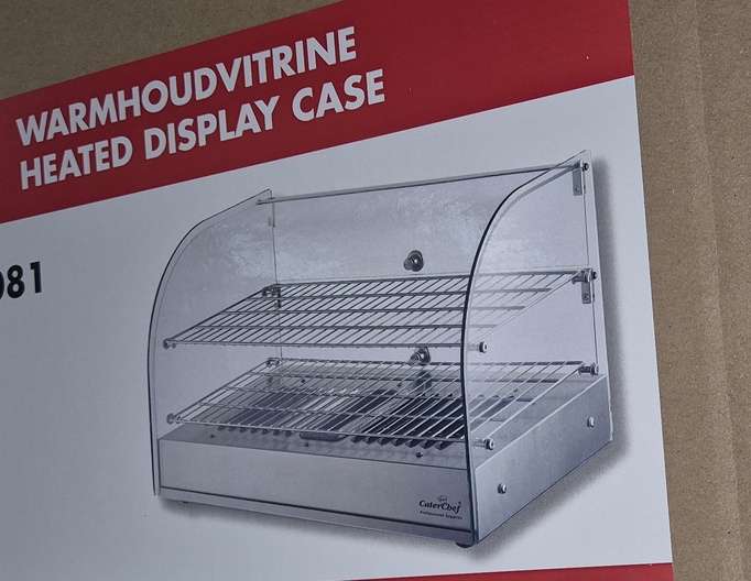 Nieuwe warmhoudvitrine Caterchef