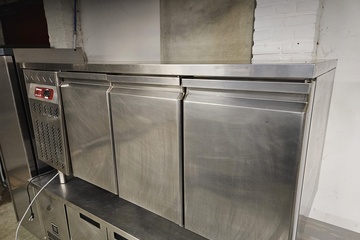 Afbeelding van rvs 3 drs koelwerkbank Diamond