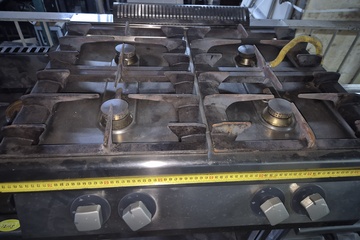 Afbeelding van gasfornuis 4 pits tafelmodel Zanussi