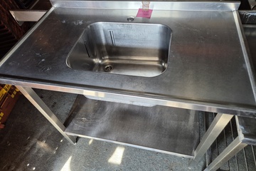 Afbeelding van RVS wasbak 120x68x101 cm