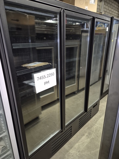 Supermarkt wandvriezer zwart nieuw