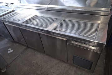 Afbeelding van rvs pizza make line counter