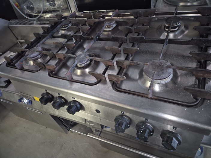 Zanussi 6 pits gasfornuis tafelmodel