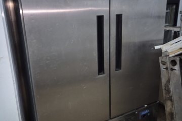 Afbeelding van Rvs dubbeldeurs vrieskast Polar