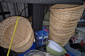 Afbeelding van Partij rieten broodmandjes