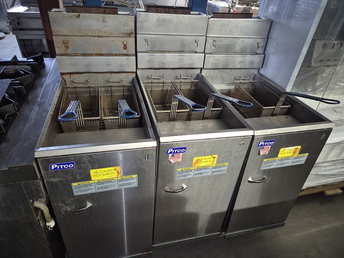 PITCO aardgas frituren 3 x