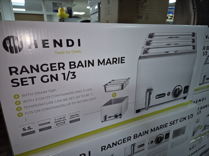 Ranger bain marie set gn 1/3 met afvoerkraan NIEUW