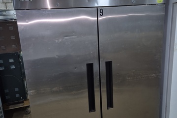 Afbeelding van Rvs dubbeldeurs koelkast Polar