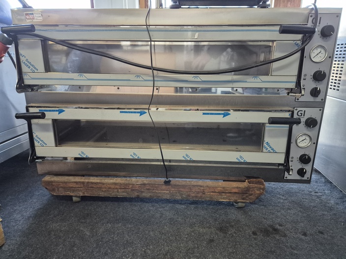 Dubbele brede pizzaoven