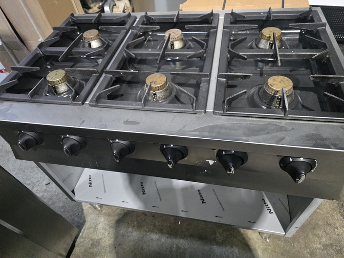 gasfornuis 6 pits op kast